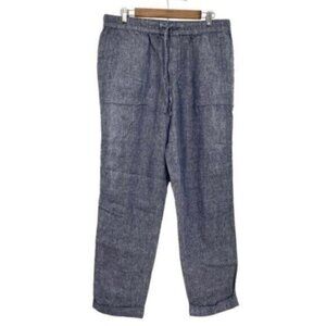 Lord & Taylor Women’s Linen Chambray Trouser Pants